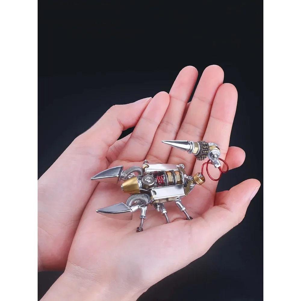 Mechanical Insect Semi-finished Model Mecha Pure Manual Assembly Creative Decoration Birthday Gift Toy DIY Precision Model