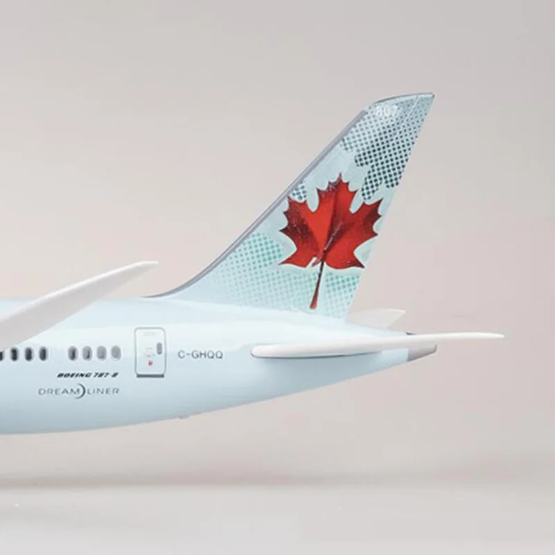 2024 New 1/130 Scale Diescat Model AIRCANADA  Airlines B787 Resin Airplane With Light Collection Display Decoration Gifts Fans