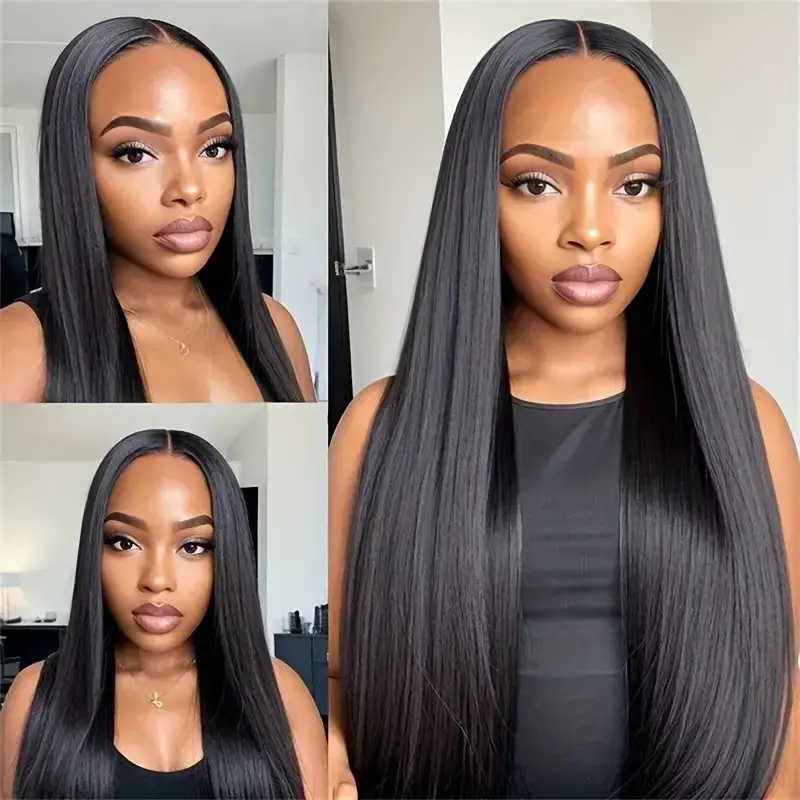 Rosabeauty 30 40 Inch 13x6 Straight Lace Front Wig Human Hair 13X4 Frontal 5X5 Glueless Ready to Wear Wigs 250% For Women