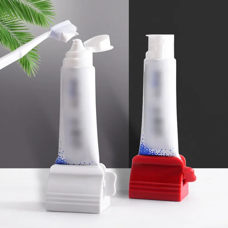 1/2pcs Multifunction Toothpaste Tube Squeezer Manual Squeezer Toothpaste Easy Portable Plastic Dispenser Bathroom Accessories