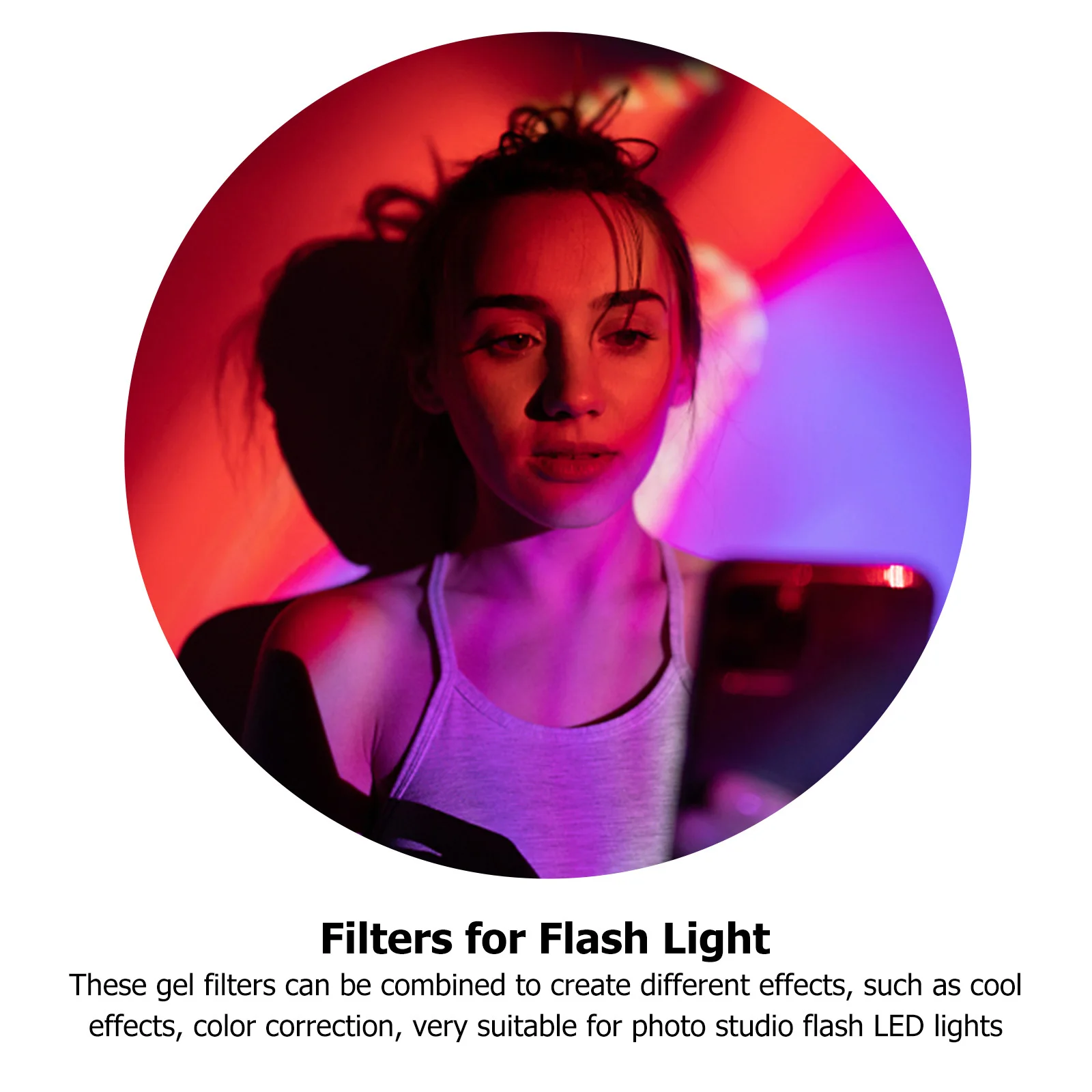 

Sunset Effect Color Filter Overlay Transparency Film Pet Colored Lighting Filter for Photography Video Stage Theater