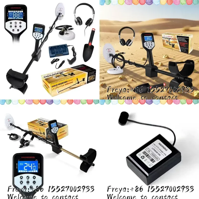 High Sensitivity GDS2000 Metal Detector Professional Gold Detectors Underground Gold Hunting with LCD