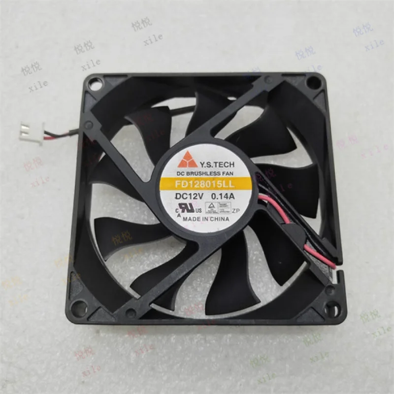 

L L FOR Y.S.TECH FD128015LL DC12V 0.14A 8CM 2-Wire Cooling Fan