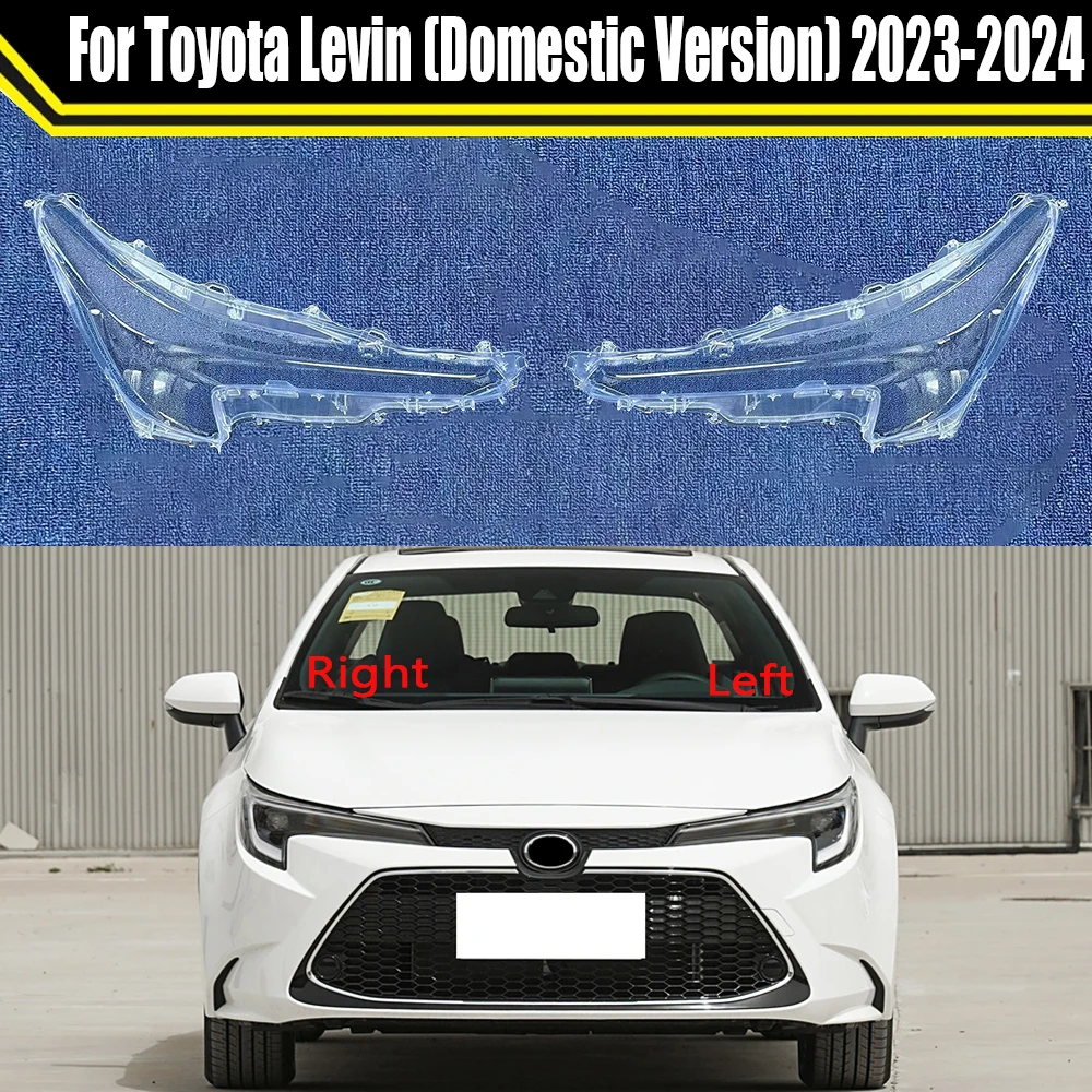 Auto Head Lamp Light For Toyota Levin (Domestic Version) 2023 2024 Headlight Lens Cover Lampshade Lampcover Caps Headlamp Shell
