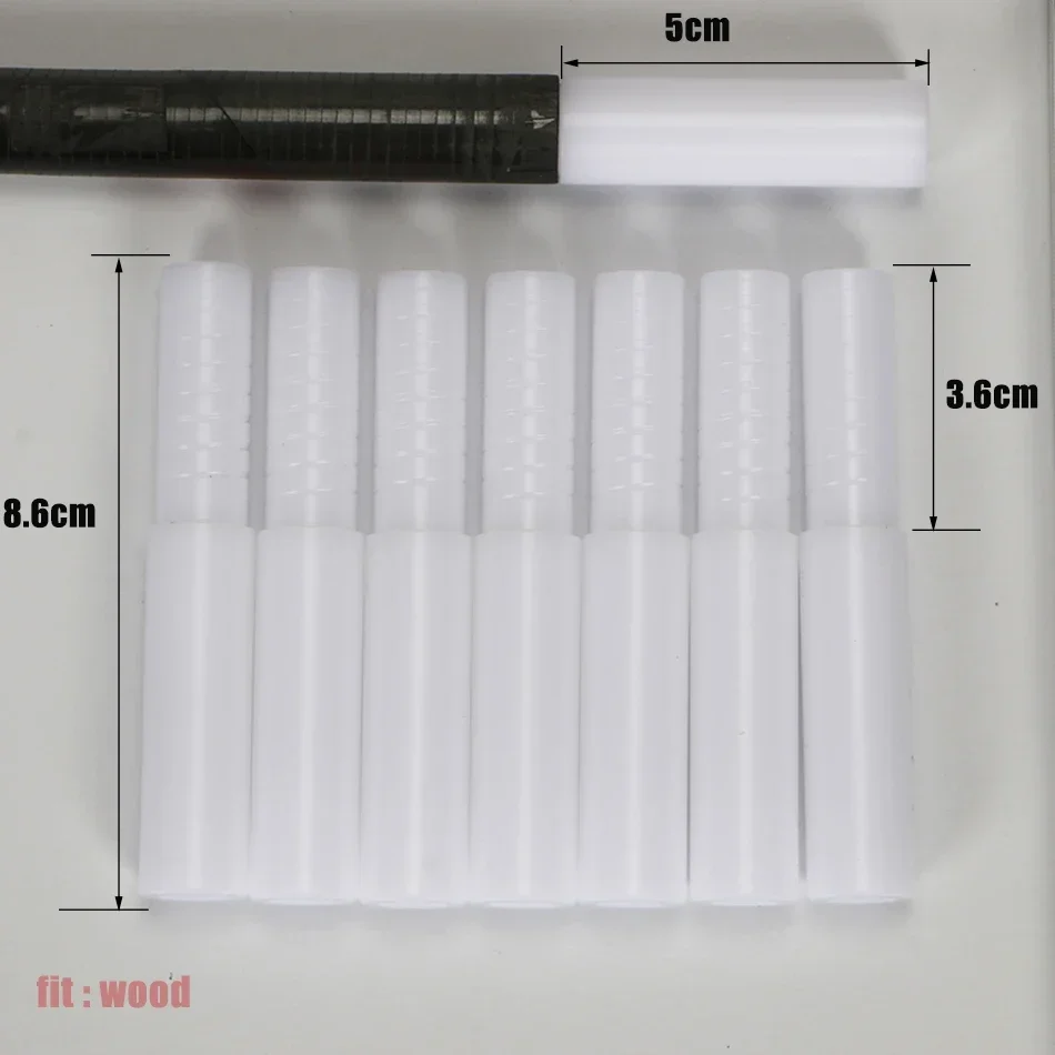 10Pcs 0.49/0.53Inch Plastic Golf Club Shafts Extension Extender for Carbon&Steel Rod Big-end Lengthened Fit Iron and Wood Shafts