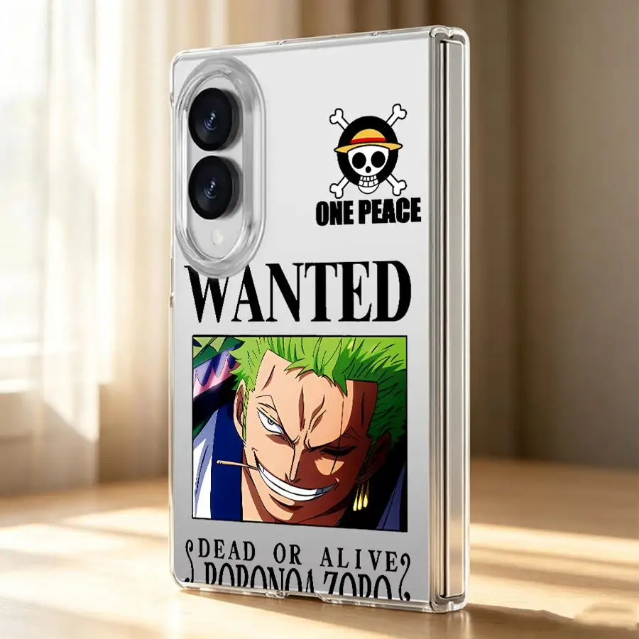 Case for Samsung Galaxy Z Fold 8 ZFold8 Transparent Soft Phone Cover Anime Zoro