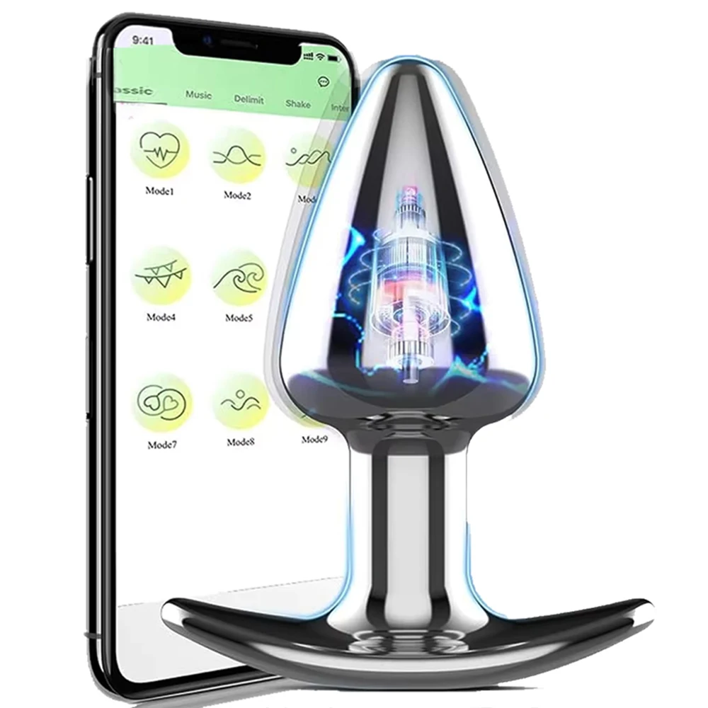 Aplicación remota Sexy tapón Anal de Metal dilatador Anal para hombres y mujeres adultos diversión coqueteo masturbación juguetes para adultos para Gay
