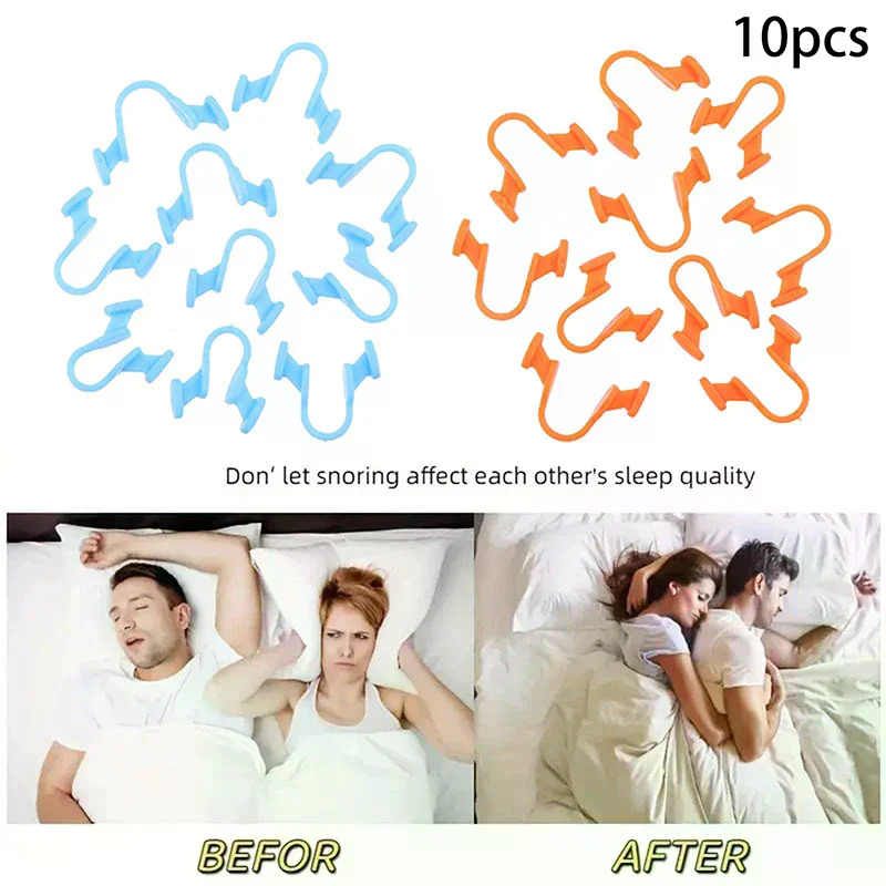 Anti Snoring Stop Snoring Help Breathe Anti Snoring Improve Sleeping Nose Dilator Nasal Silicone Nose 10Pcs Devices Dilator Clip