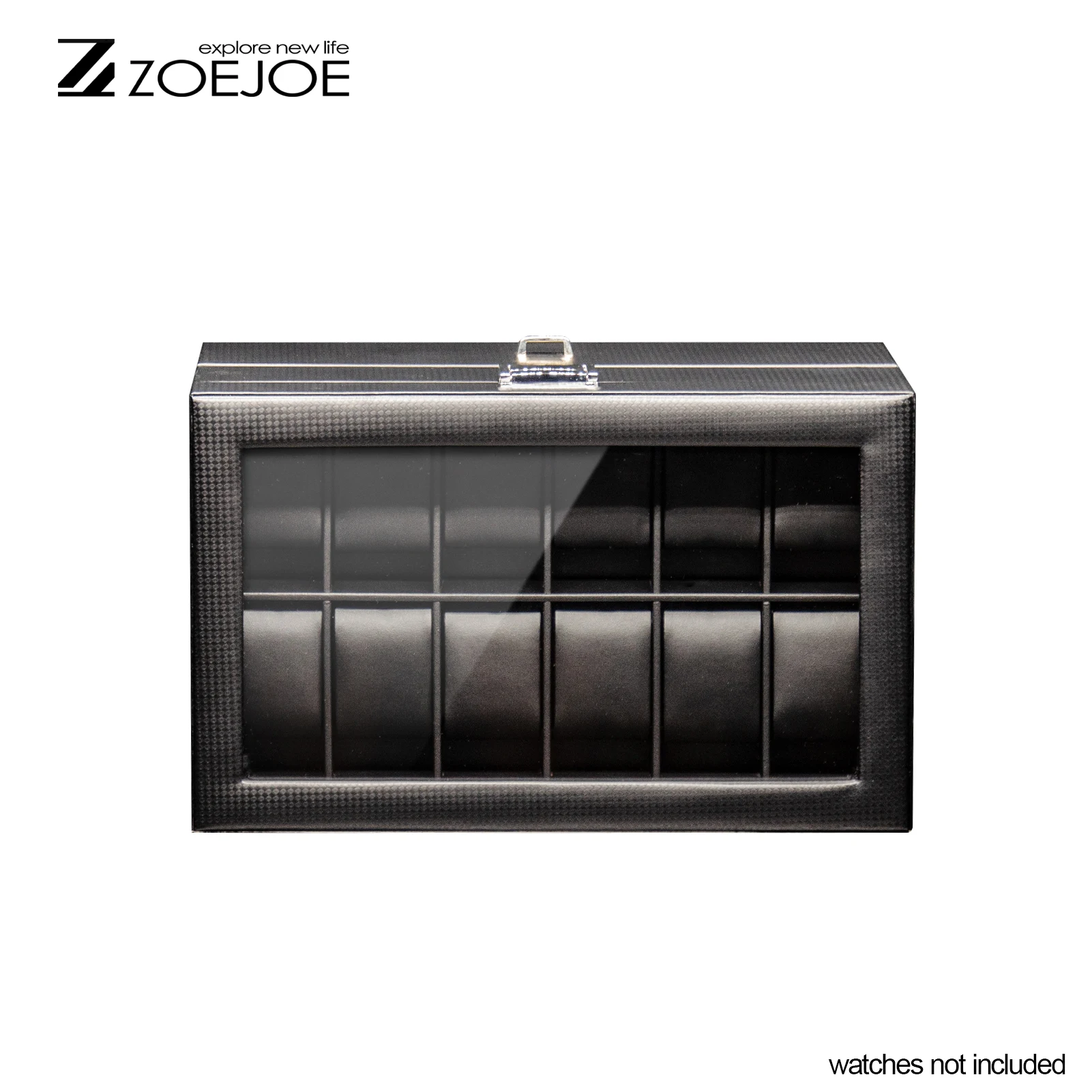 ZOEJOE-caja decorativa de colección de relojes de doble capa, caja de almacenamiento Universal de 24 rejillas para hombres y mujeres, caja de reloj de cuero PU, 3 estilos