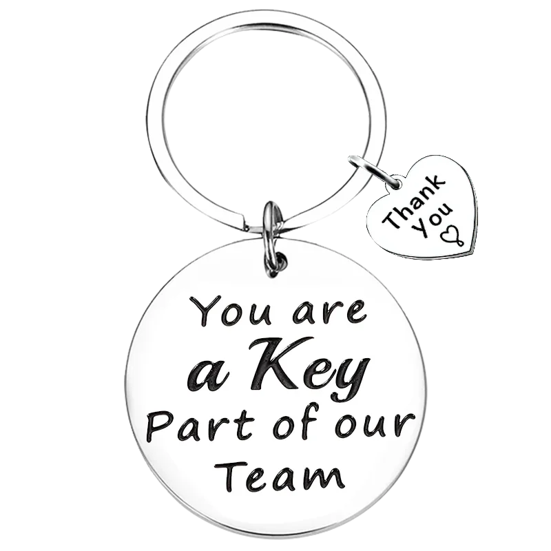 New Coworker Appreciation Gifts Keychain Pendant Colleague Boss Friends Key Chain Leaving Thank You Christmas Birthday Gift