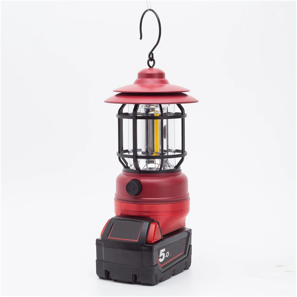 LED Work Light Camping Lantern For Lidl Parkside X20V/For Milwaukee/Ozito 18V Battery Hanging Tent Light Outdoor (No Battery) - view 6