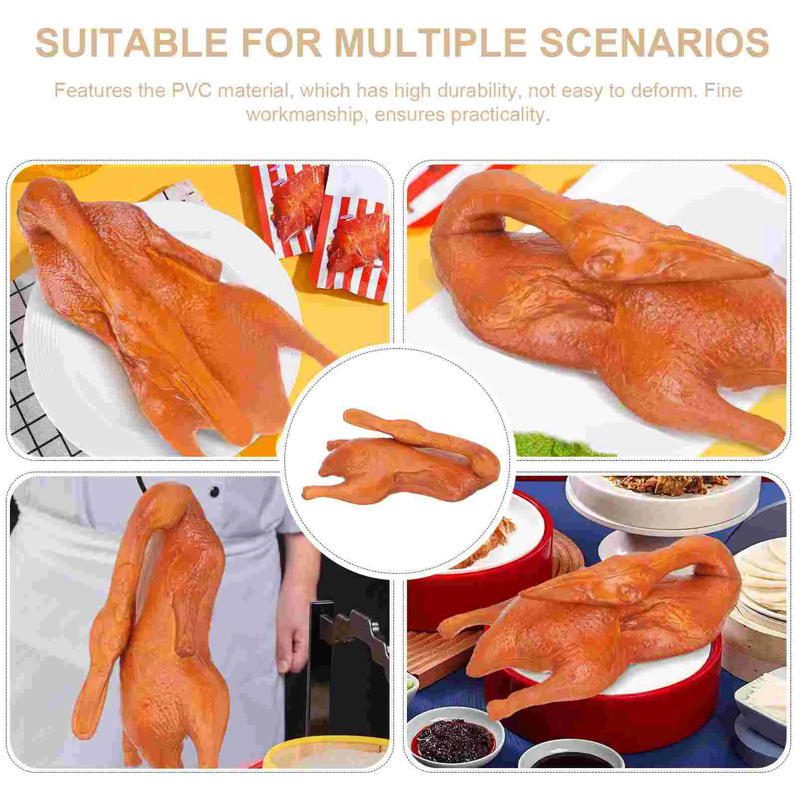 Toy Fake Sausage Chicken Without Kids Simulated Food Model Realistic Roast Stick on Name Labels Artificial