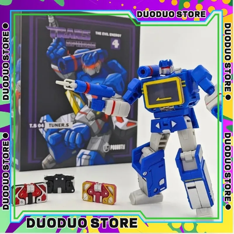 In Stock PT-04 Transformation Soundwave PT04 with Tape G1 Mini Pocket War KO DX9 Action Figure Robot Toys Kids Gift