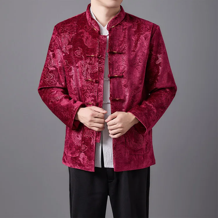 

Весенний комплект мужской верхней одежды: куртка и брюки из триацетатного волокна для свадьбы и праздников, с длинными рукавами, в стиле кэжуал-спорт.