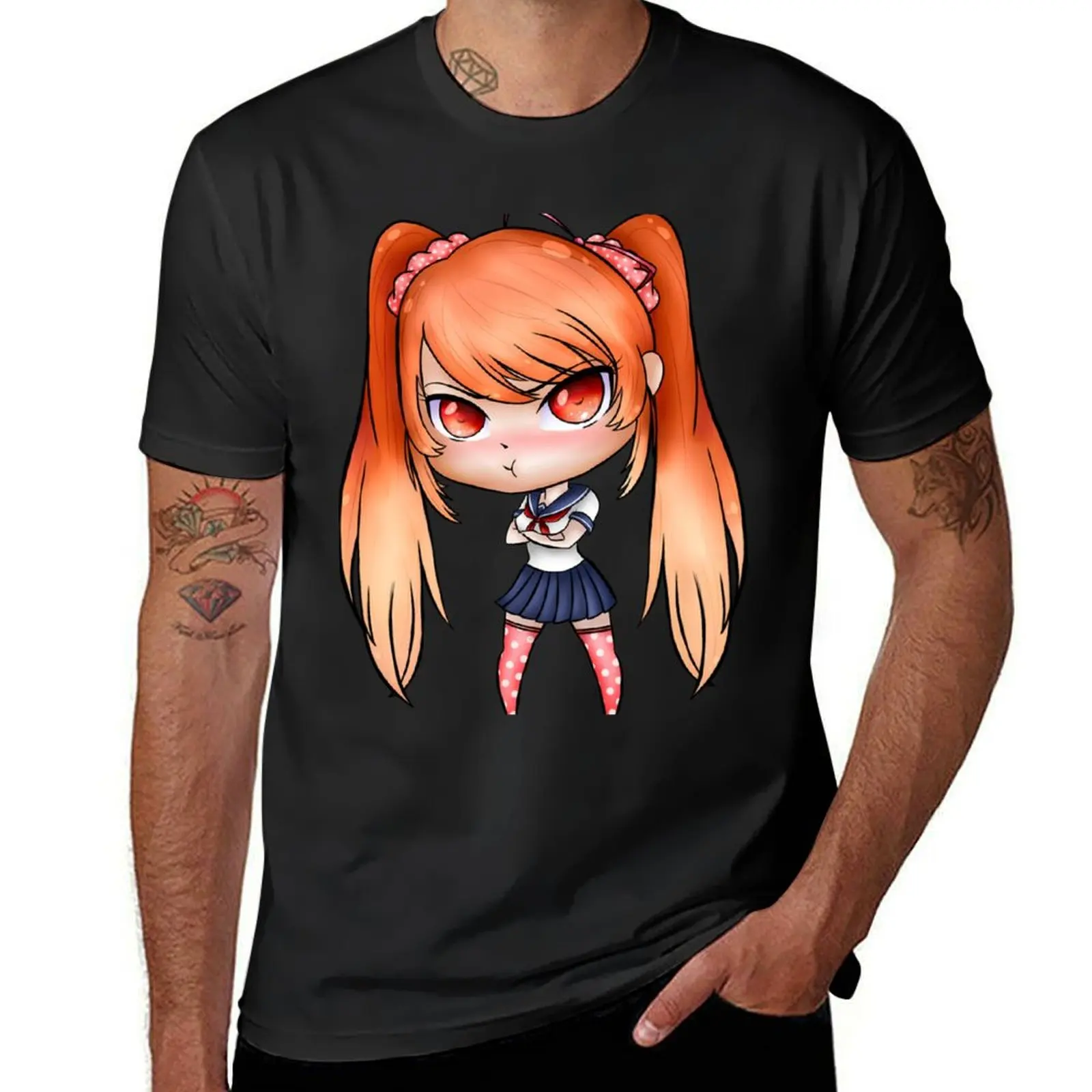 Yandere Simulator - Chibi Osana Najimi (Uniform 1) T-Shirt tees for a boy Short sleeve tee men