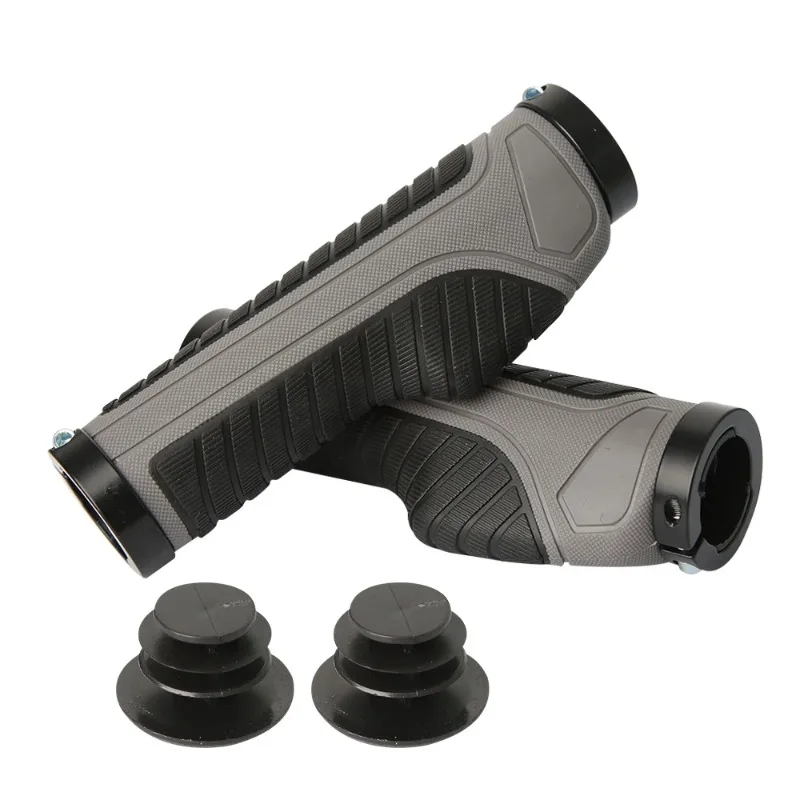 AliExpress NONE Bicycle Handles, Double Lock Handle, Shockproof Soft Rubber Bicycle Handle Grips, Ergonomic Grips for Mountain & Road Cycling