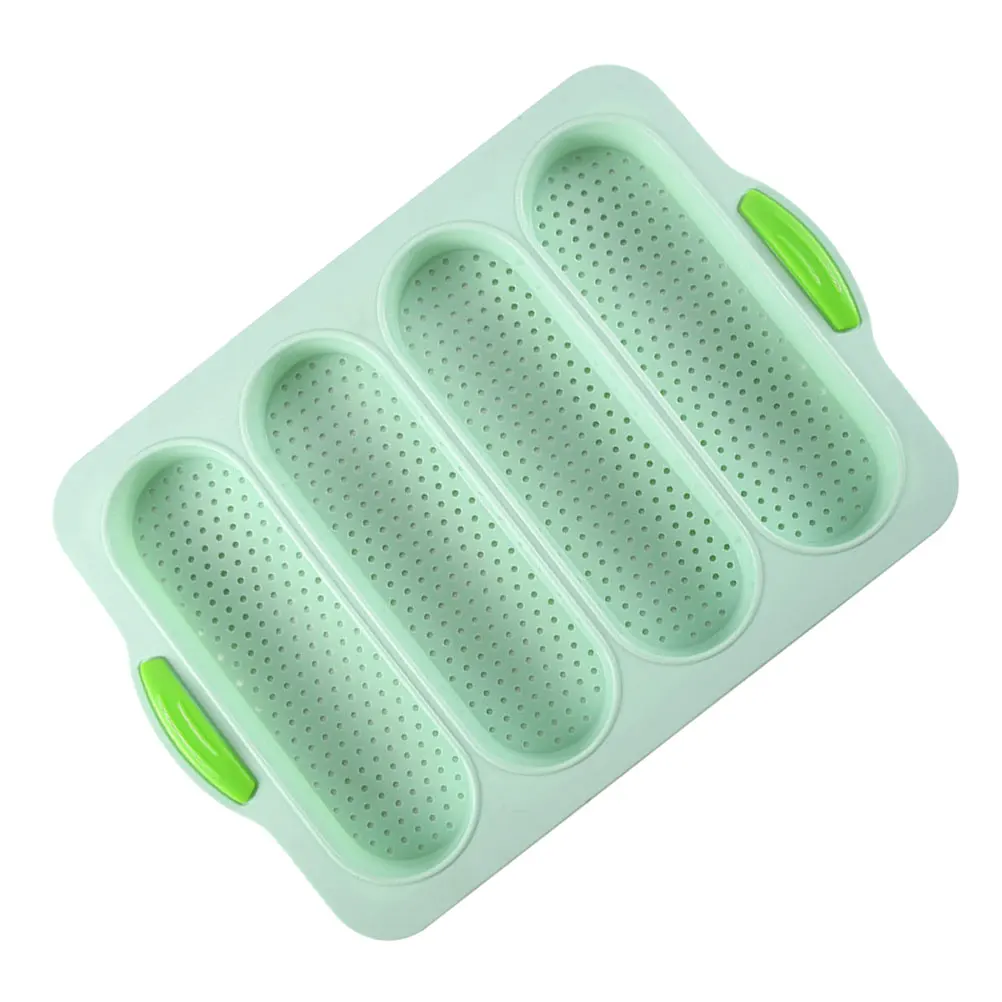 

Baguette Cake Mold Bread Pans for Baking Hotdog Bun Tray Bakeware Molds Silica Gel Homemade Tools Loaf