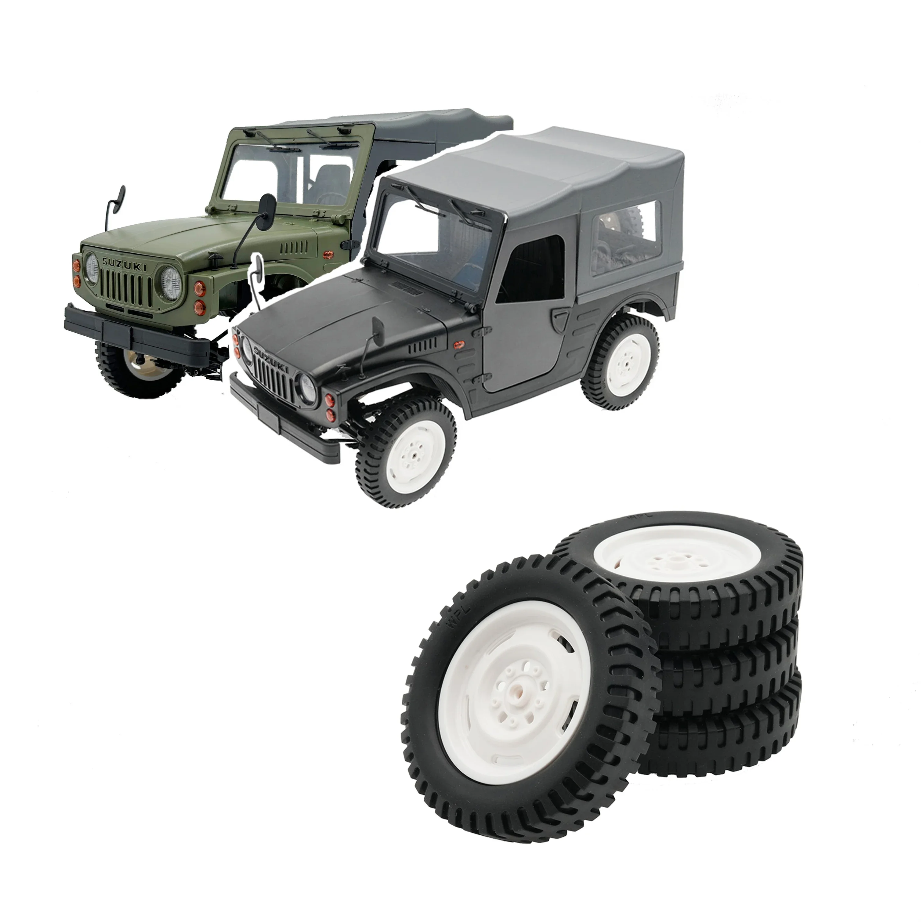 

FOR WPL C84 C94 4pcs Rubber Tire Wheel Tyre RC Car Spare Parts Upgrade Accessories