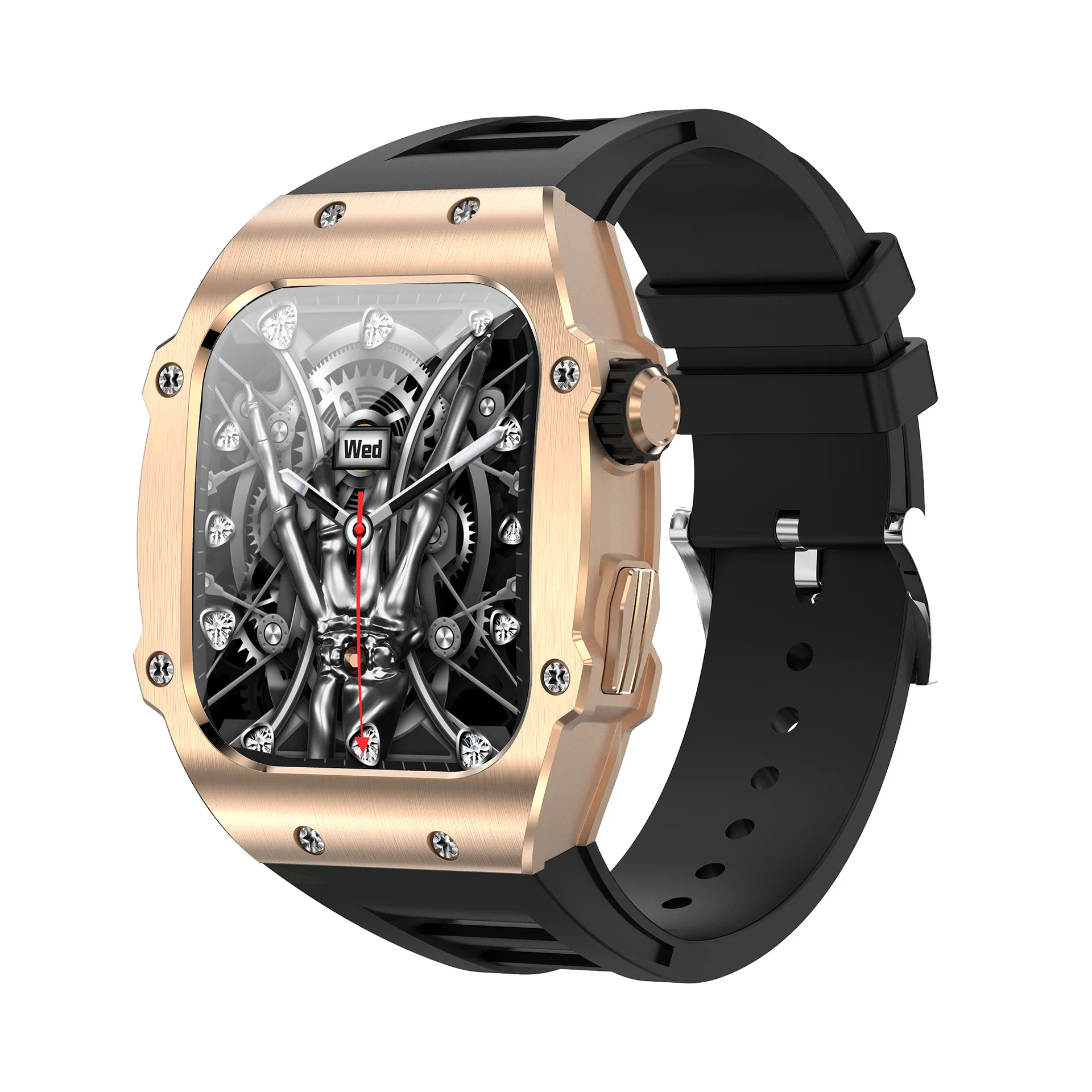 Nuevo reloj inteligente AK55 transfronterizo, frecuencia cardíaca, salud, presión arterial, oxígeno, monitoreo del sueño, bluetooth, llamada de voz de alta definición