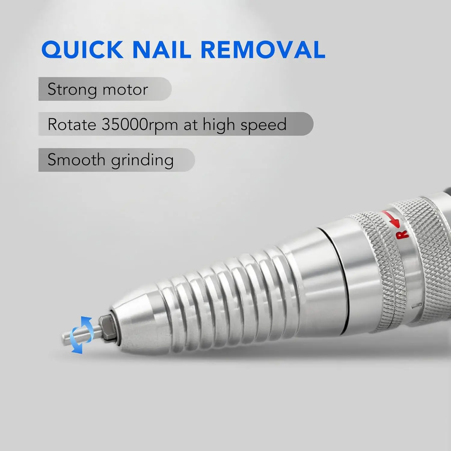 المهنية مسمار الحفر قبضة لآلة UP200 35000 دورة في الدقيقة مبرد أظافر كهربائي استبدال 3 دبابيس مانيكير أداة فنية #5
