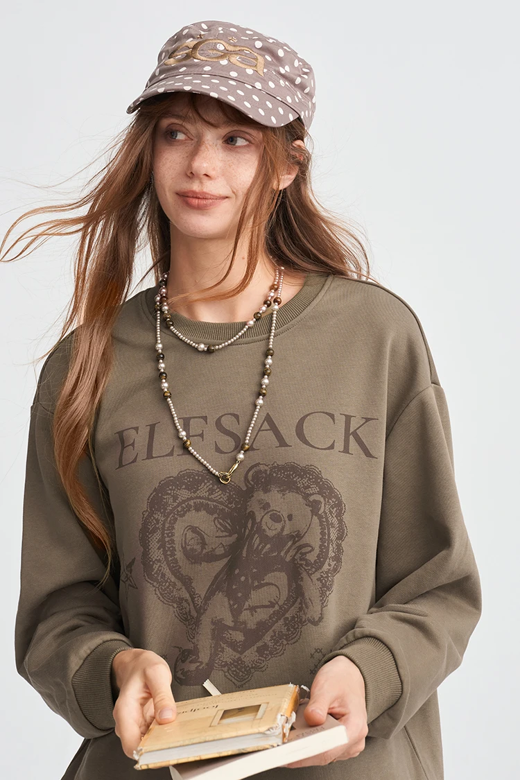 ELFSACK Damen-Sweatshirt mit Grafik- und Slogan-Print, Alltags-Outdoor-Oberteil – Detail 22