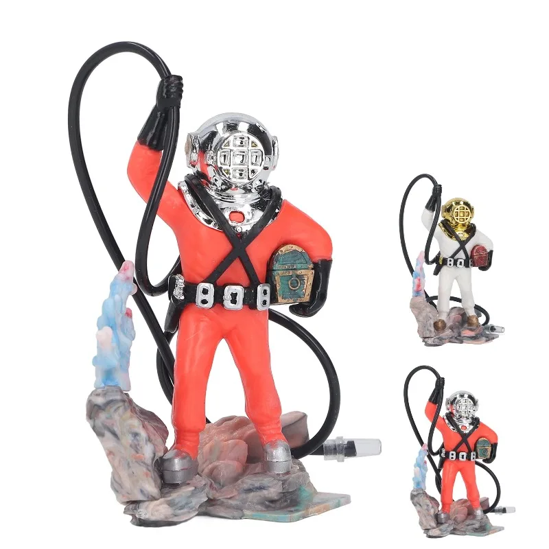 

Clean Oxygenating Diver Fish Ornament For Fish Air Action Aerating Diver Aquarium Decoration Safe