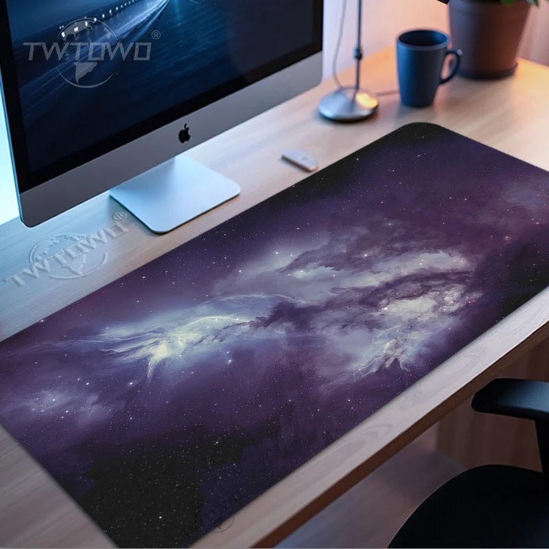 Space Starry Sky Mouse Pad Gamer XL HD Large Home Computer Mousepad XXL Desk Mats Non-Slip Office Carpet Laptop Mice Pad