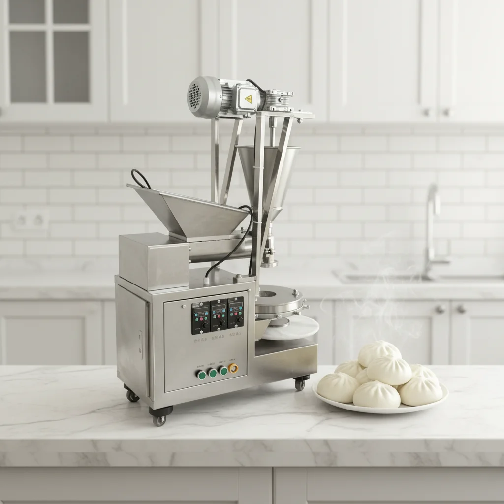 Mini Fully Automatic Baozi Machine, 200pcs/min Stainless Steel Handmade-like for Home
