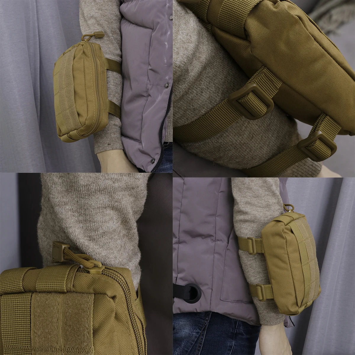 

cell phone pouch phone cases nylon bag belt pouch