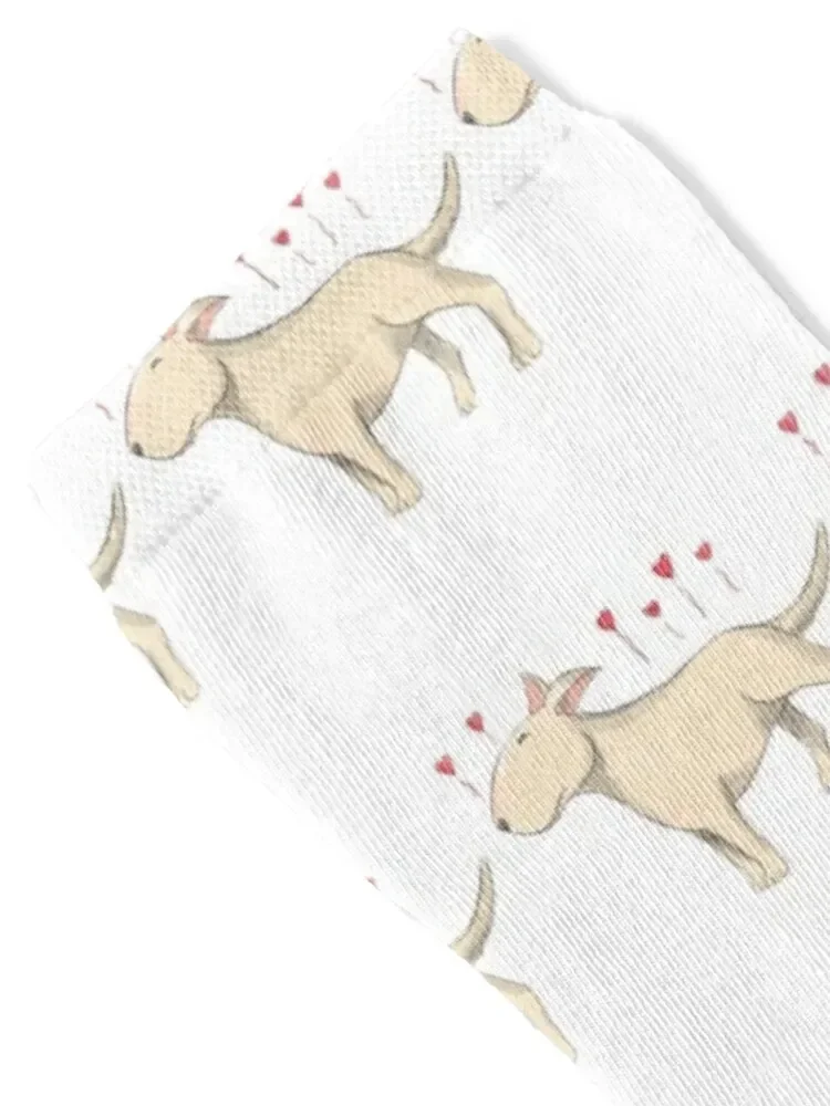 Bull terriers - desbordando con amor Calcetines con estampado set Calcetines de fútbol para hombre y mujer