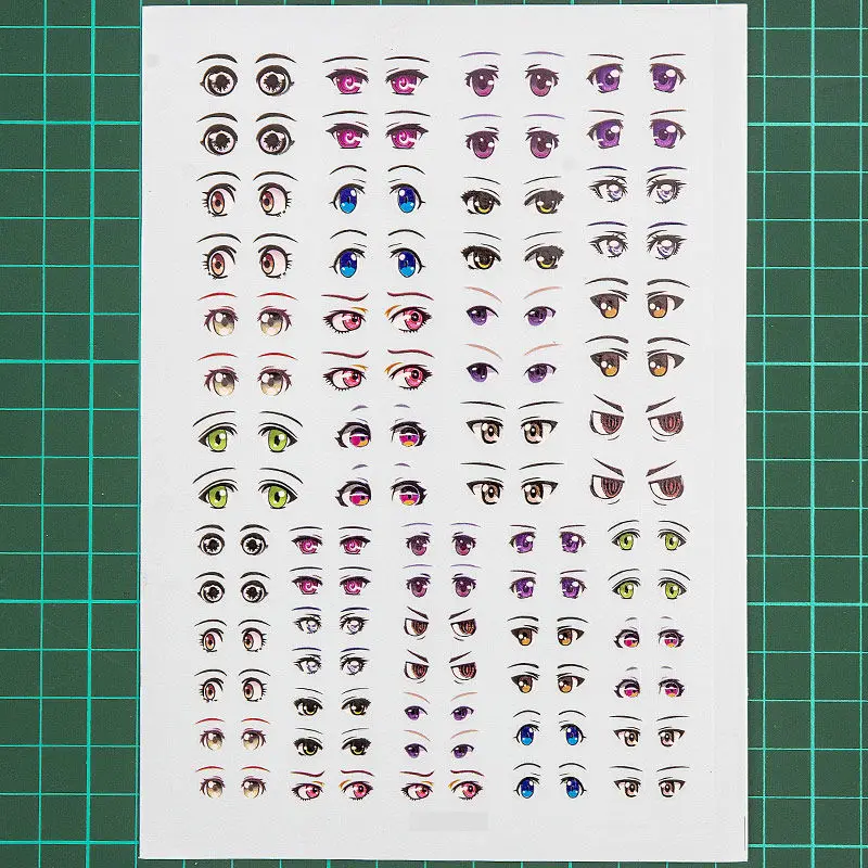 Ob11 GSC Doll Eye Water Sticker DIY Ob11 Eyes Mouth Sticker For YMY Resin Doll Bjd Doll Accessories