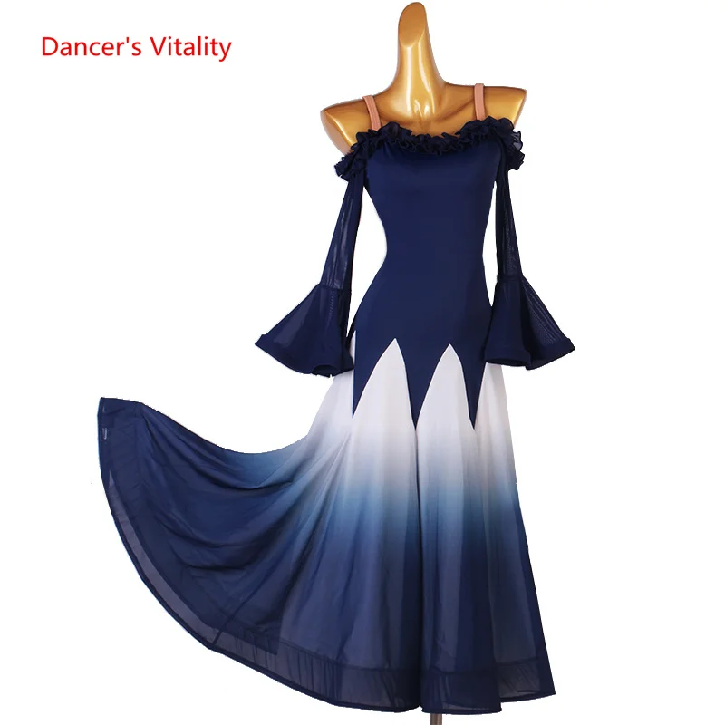 Modern Dance Clothes Dress Waltz Performance Skirt High-End Custom Dance Clothing Ballroom Dance Clothes Dresses Dance Wear