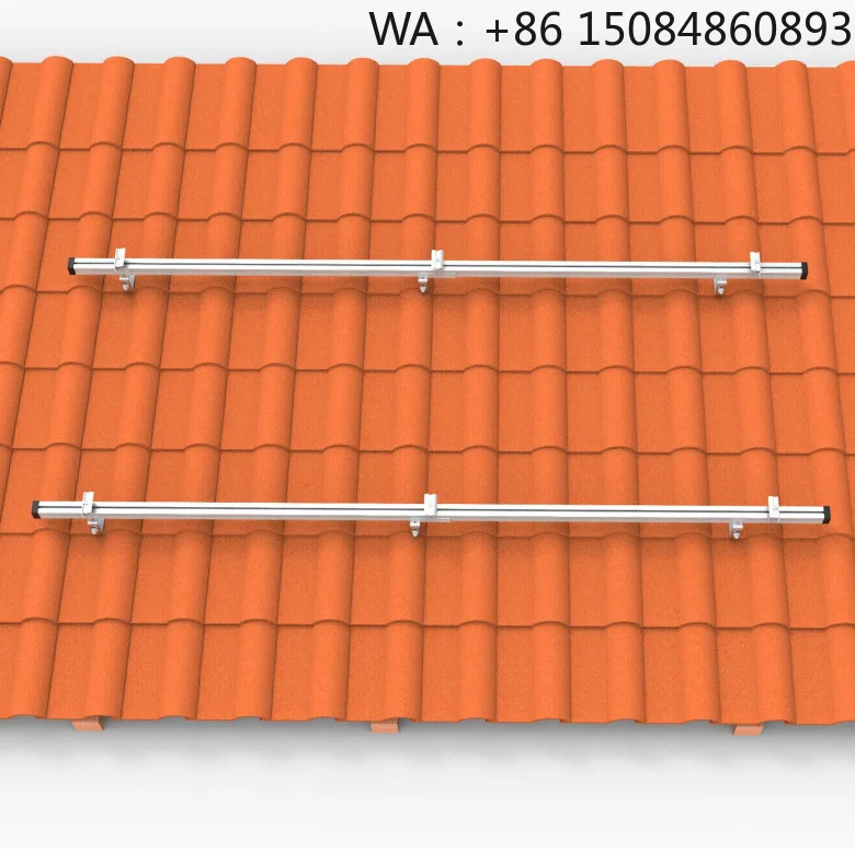 3KW 2 Module Tile Roof PV Bracket Kit, Aluminum Fixing Accessories, Standard Solar Energy Hardware Parts for Residential Solar P