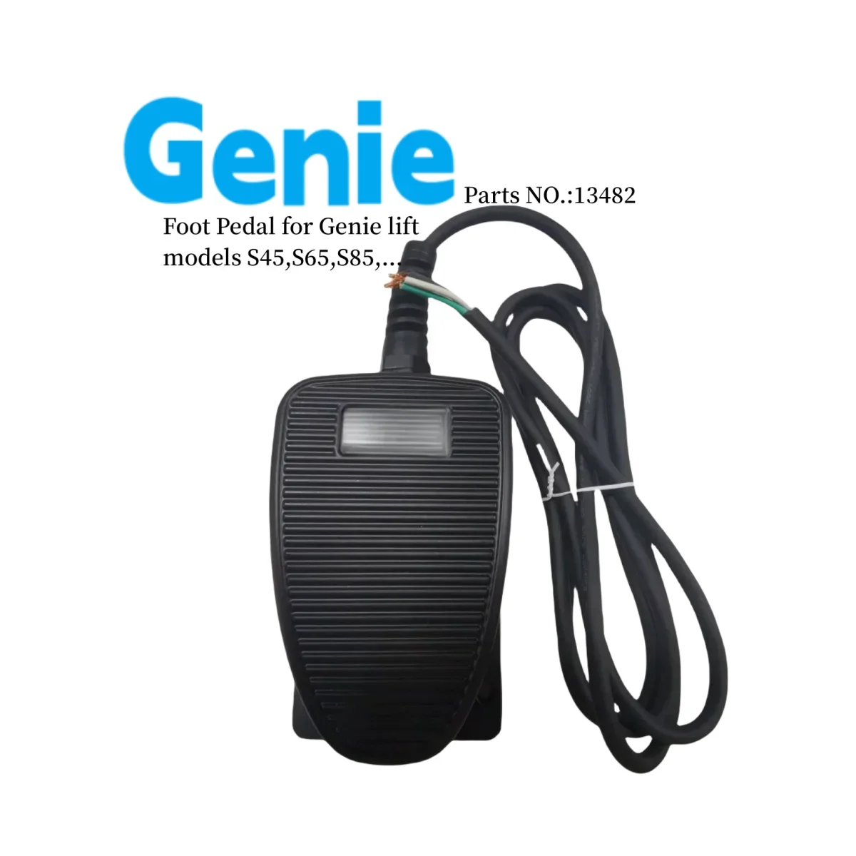 

13482GT Foot Pedal switch aftermarket Used for Genie boom lift Z30-20N,Z34-22N,Z45-25JDC,Z45-25JRT,S45,S65,S85
