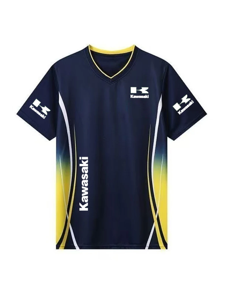 

2026 new Kawasaki cycling suit men's and women's short sleeved cycling sports casual quick drying breathable summer