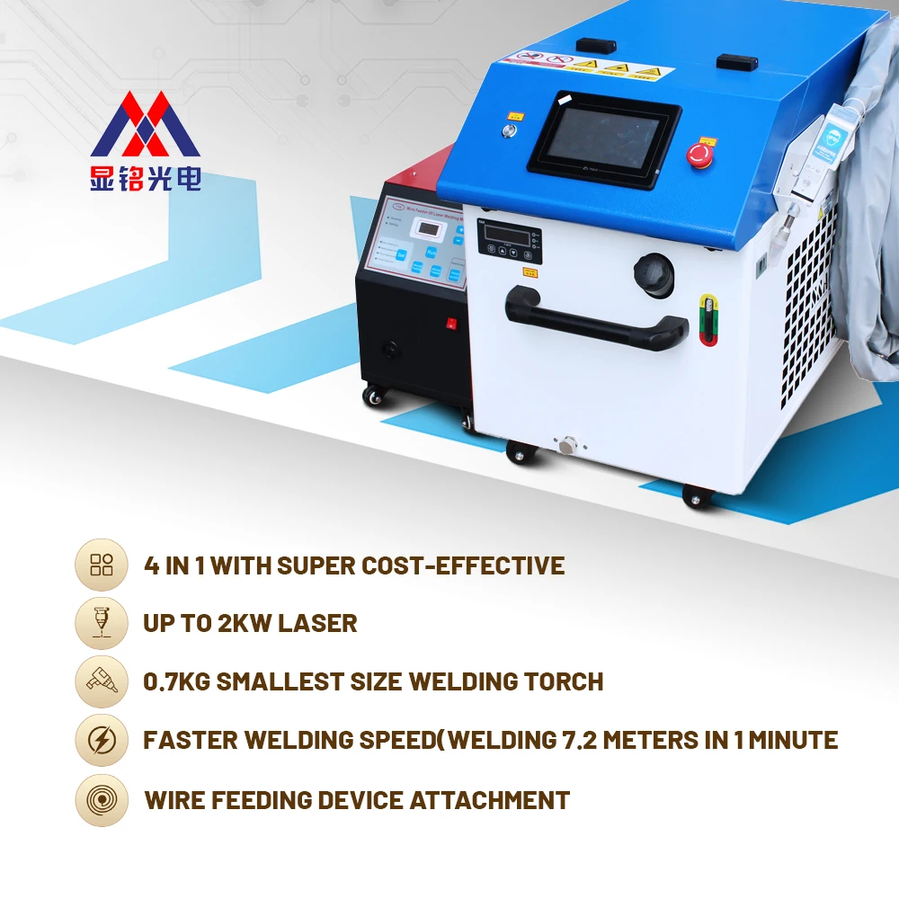 Handheld Mini Metal Optical QCW 2000W  Welding Machine from China Fiber  IPG Max Brand Source Automatic Manual Use