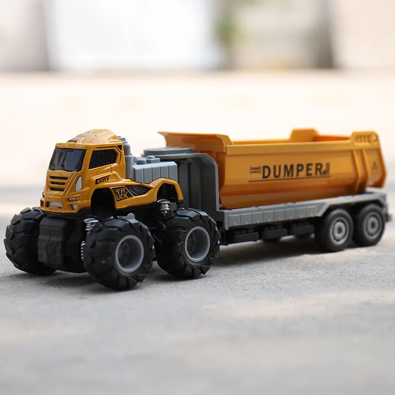 1:50 Alloy large wheel transport engineering vehicle model,container car toys,children's dumper toys,wholesale