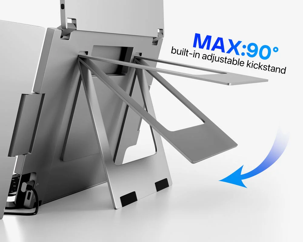 

New Quad-Display 3-Screen Extender 15.6-inch C-Type Connection Full HD 1080P Laptop Automatic Rotation LCD Portable Display