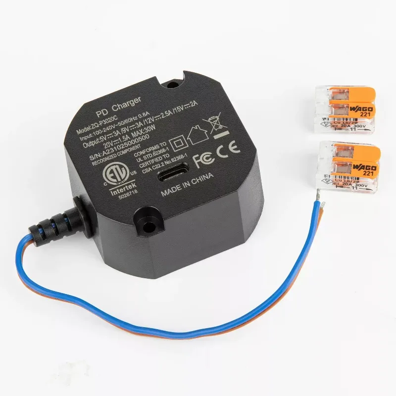Everbright Store AC To TYPEC Power Supply, PD3.0 Charging Protocol, Power 30W