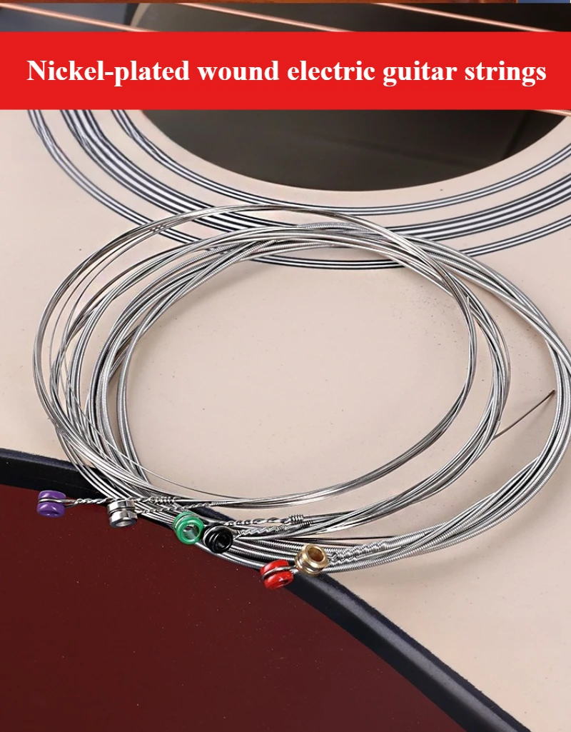 

Electric guitar bass strings, professional practice strings, suitable for beginners, musical instrument accessories