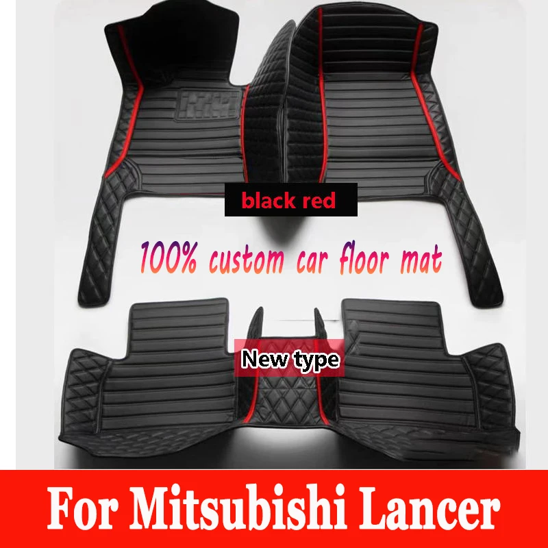 Car Floor Mat For Mitsubishi Lancer II Cedia Virage 2009~ 2014 Accesorios Para Auto Non-slip Floor Mats Car Accessories Interior