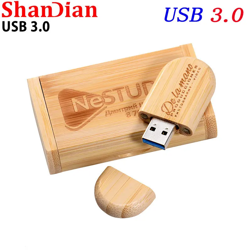 Imagem -05 - Madeira de Alta Velocidade Flash Drives Pen Drive Personalizado Real Capacidade Memory Stick Disco u Casamento Usb 3.0 64gb 32gb 16gb 8gb 30 Pcs por Lote de