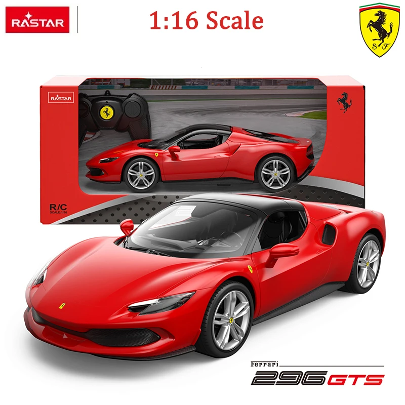 RASTAR Ferrari 296 GTS RC Car 1:16 Scale Remote Control Vehicle Car Model Auto Machine Toy Gift For Kids Adults