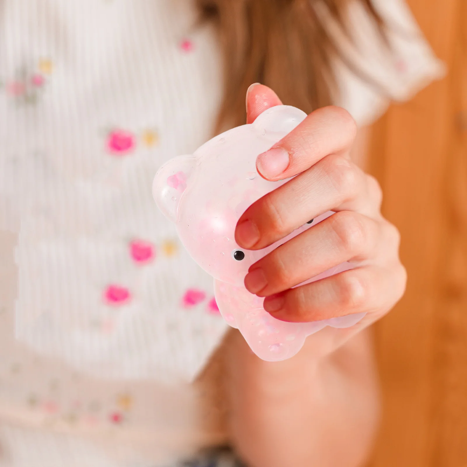 

4Pcs Bear Squeeze Balls Adorable Playful Touch Stress Relief Versatile Use for Relaxation Party Favors Bear Squeeze Toys