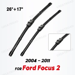 Wiper LHD & RHD Front Wiper Blades For Ford Focus 2 2004 - 2011 Windshield Windscreen Window Car Rain Brushes 26