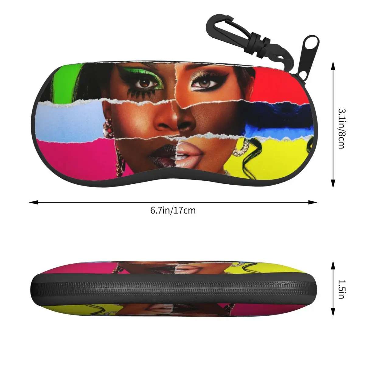 Bratz Doll Sunglasses Soft Case Neoprene Zipper Cartoon Tv Movie Shell Eyeglass Case Custom Protective Box For Glasses