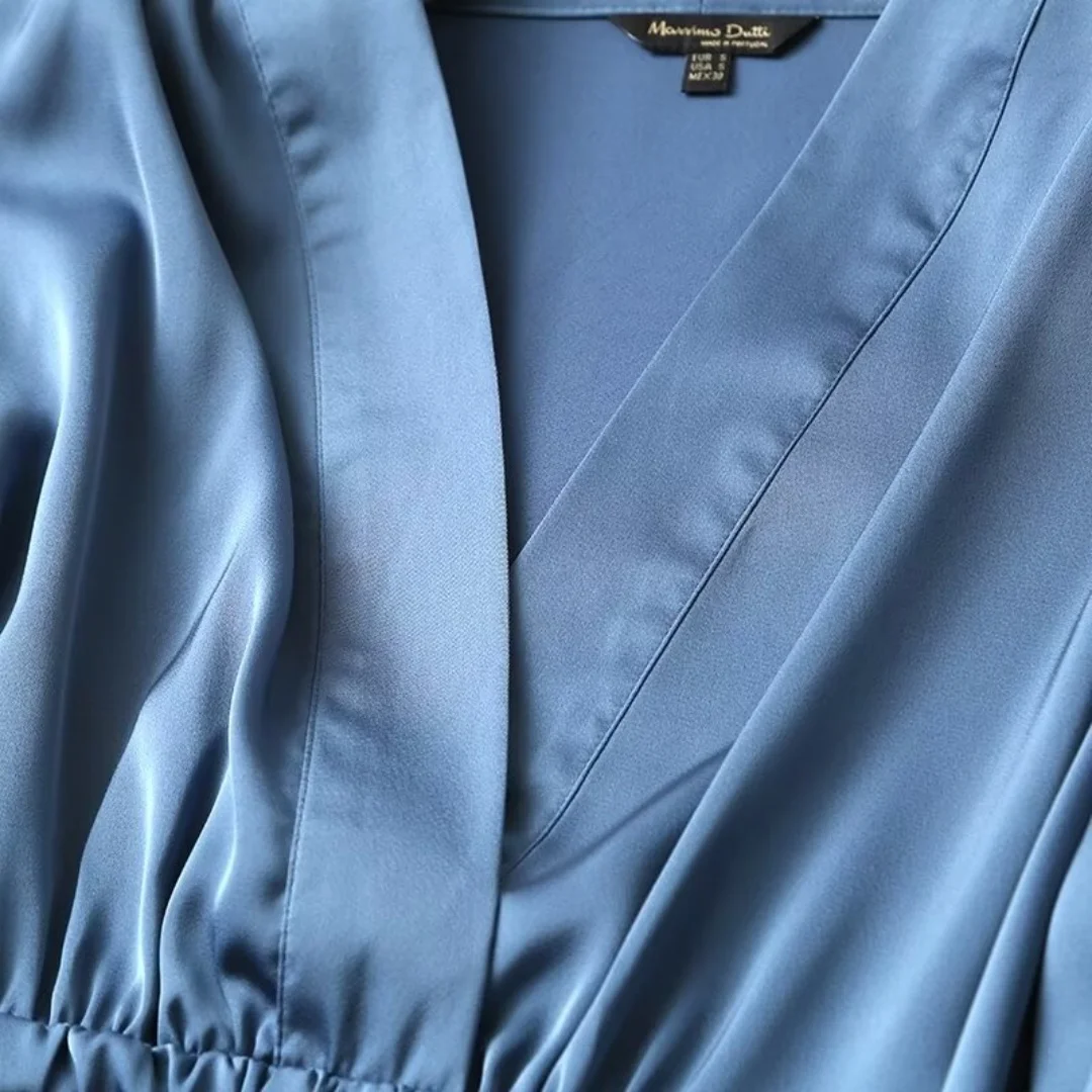 BM & MD & ZA 2024 شتاء جديد ملابس نسائية بسيطة وأنيقة عادية انفصال حزام خصر أسفل سبليت فستان #4