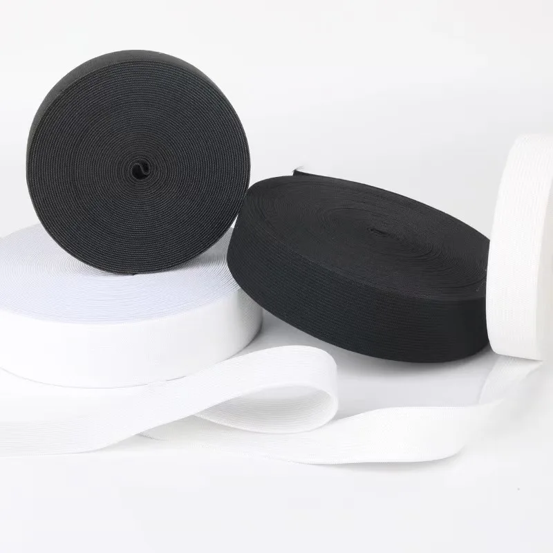 

1.5cm-7cm Black and White Elastic Band, High Elasticity, Widely Used in Clothing, DIY, Sewing, High-Quality and Durable