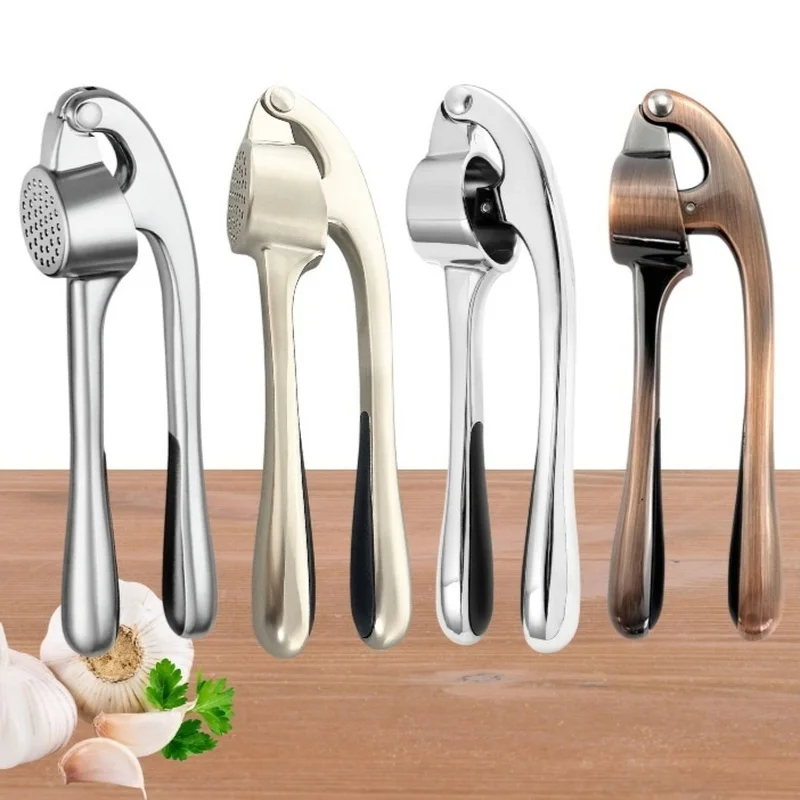 

Garlic Press Thickened Zinc Alloy Garlic Press New Household Kitchen Gadgets Special Multi-Functional Garlic Mashing Machine