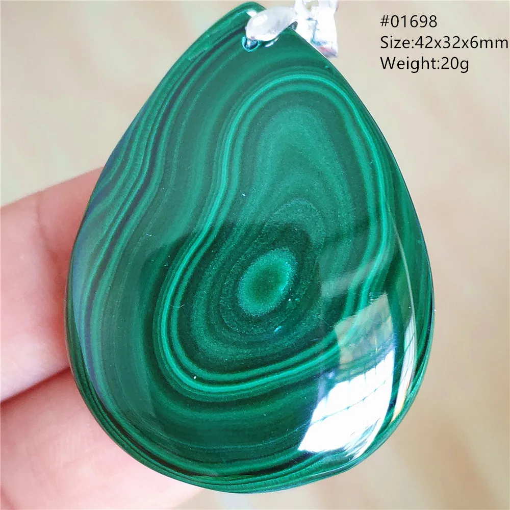 Natural Chrysocolla Malachite Beads Pendant Water Drop Women Men Fashion Green Malachite Jewelry Necklace AAAAAA